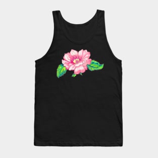 Pink Flower - Marker Illustration Tank Top